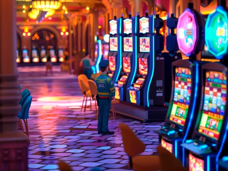 Tampilan situs mobile biru slot dengan menu utama dan game slot